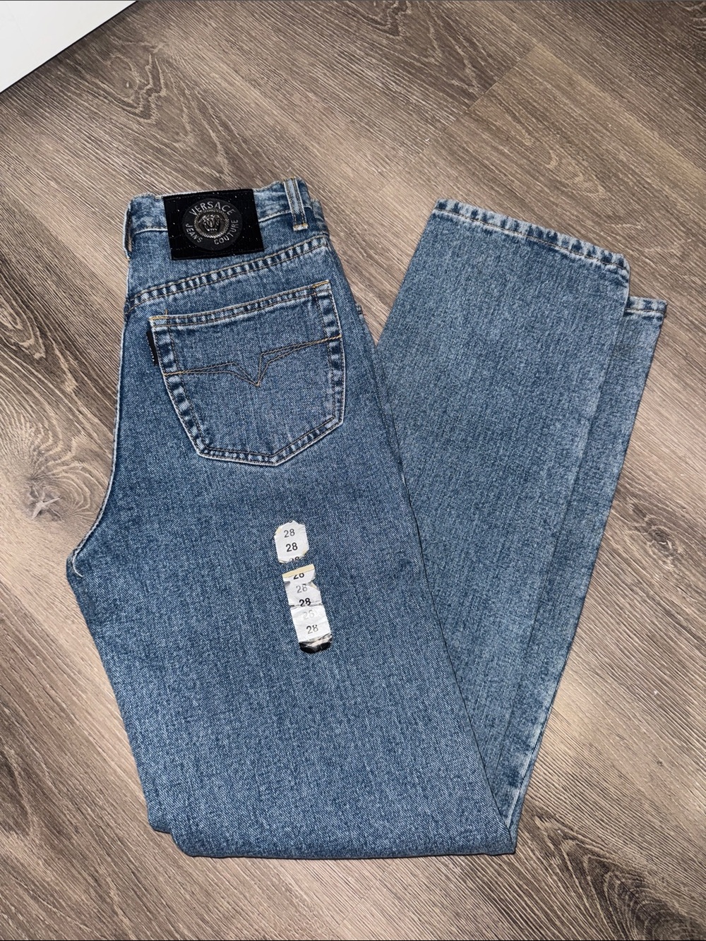 NWOT Versace Couture Women’s Blue Straight Jeans